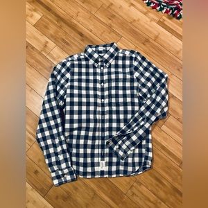 Abercrombie & Fitch Checkered Long-sleeve Button Up
